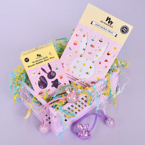 Easter Bunny Bobbles and Nail Stickers Gift Set