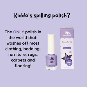 purple non toxic kids nail polish 